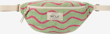 Marsupio 'Terry Towel' di Wouf in verde: frontale