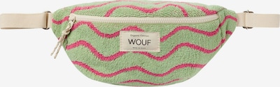 Wouf Sacs banane 'Terry Towel' en vert / rose / blanc, Vue avec produit