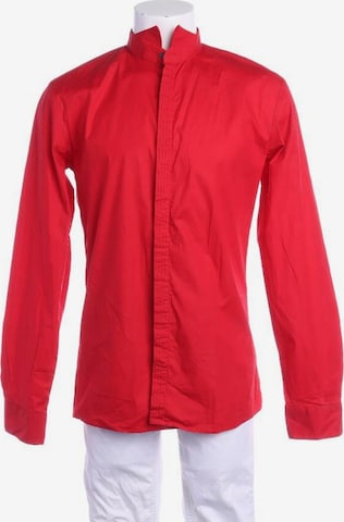 HUGO Red Button Up Shirt in L in Red: front