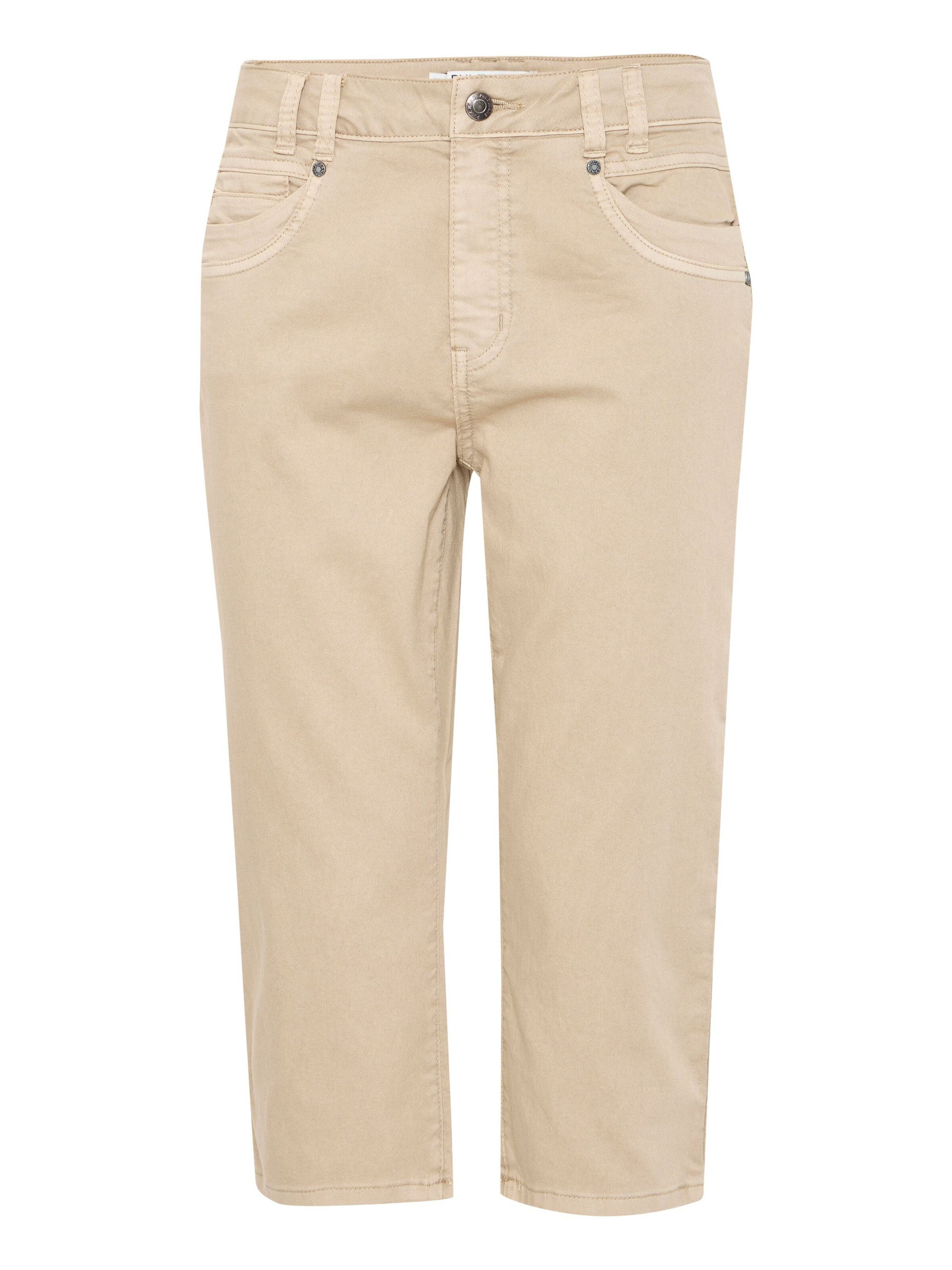 Pantalon 'PZROSITA' PULZ Jeans en beige : devant