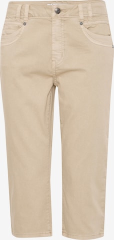 PULZ Jeans Trousers 'PZROSITA' in Beige: front