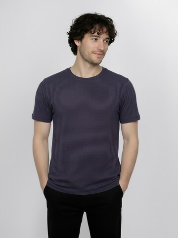 T-Shirt ' Basic Spice ' GREENBOMB en violet : devant