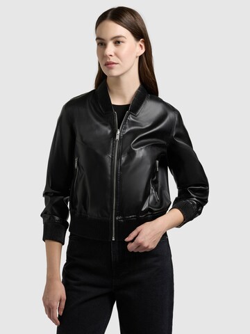 khujo Tussenjas ' FALENA ' in Zwart: voorkant