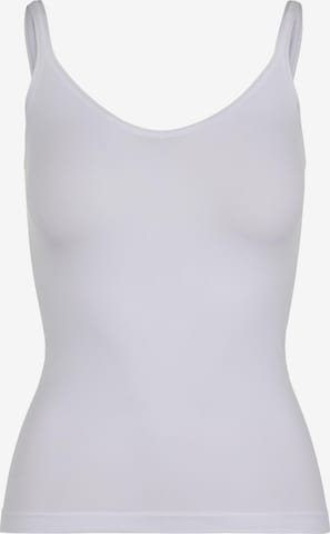 PIECES - Camiseta térmica en blanco: frente