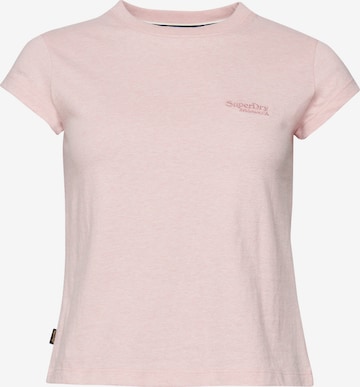 T-shirt Superdry en rose : devant