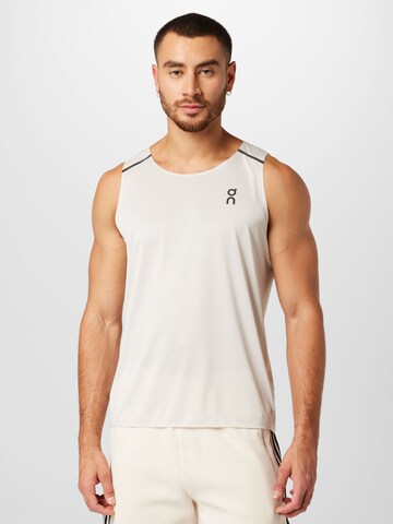 On Performance shirt in Beige: front