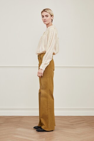 Wide Leg Jean 'Eva' Fabienne Chapot en beige