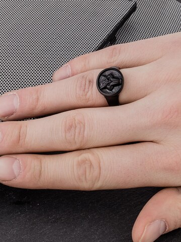 Akitsune Ring 'Ferus' in Schwarz