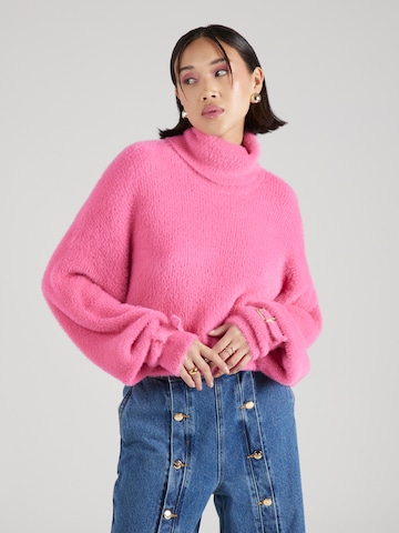 Hoermanseder x About You Sweater 'Doreen' in Pink: front