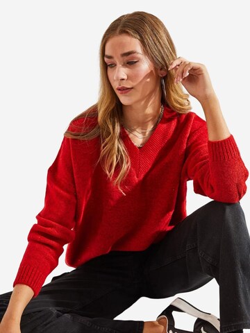 Bianco Lucci Kampsun 'Pullover', värv punane