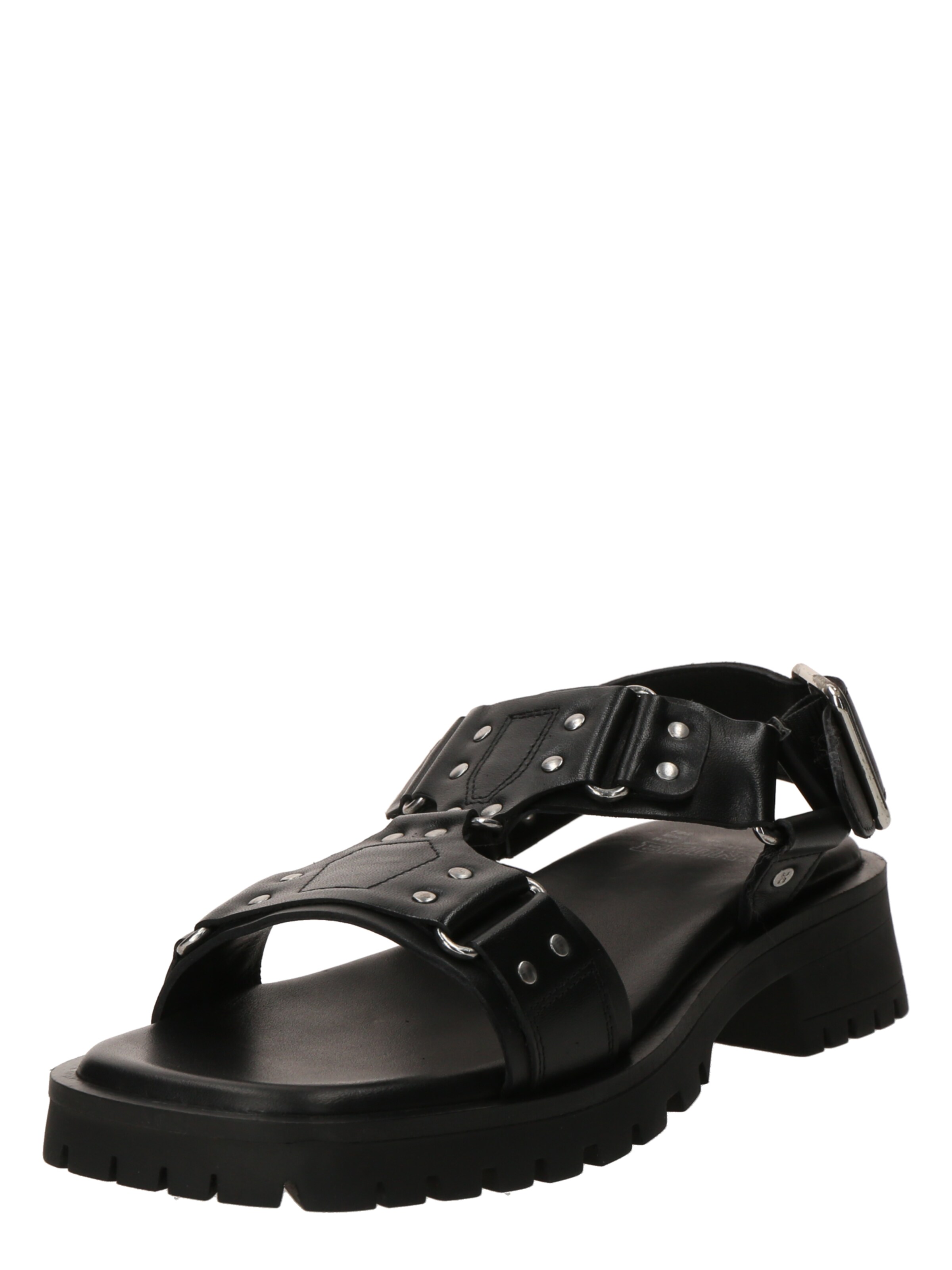 BRONX Sandal 'Rac-Quel' in Black: front