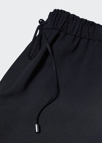 MANGO Loosefit Hose 'Fluido' in Schwarz