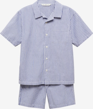 MANGO KIDS Комплект пижама 'MORNING' в синьо: отпред