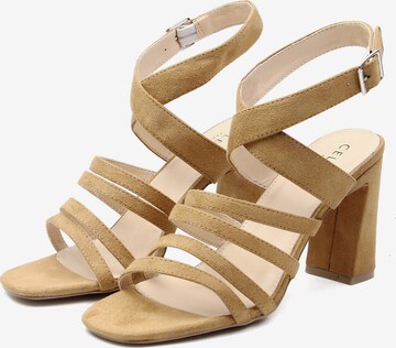 Celena Strap sandal 'Cecily' in Brown