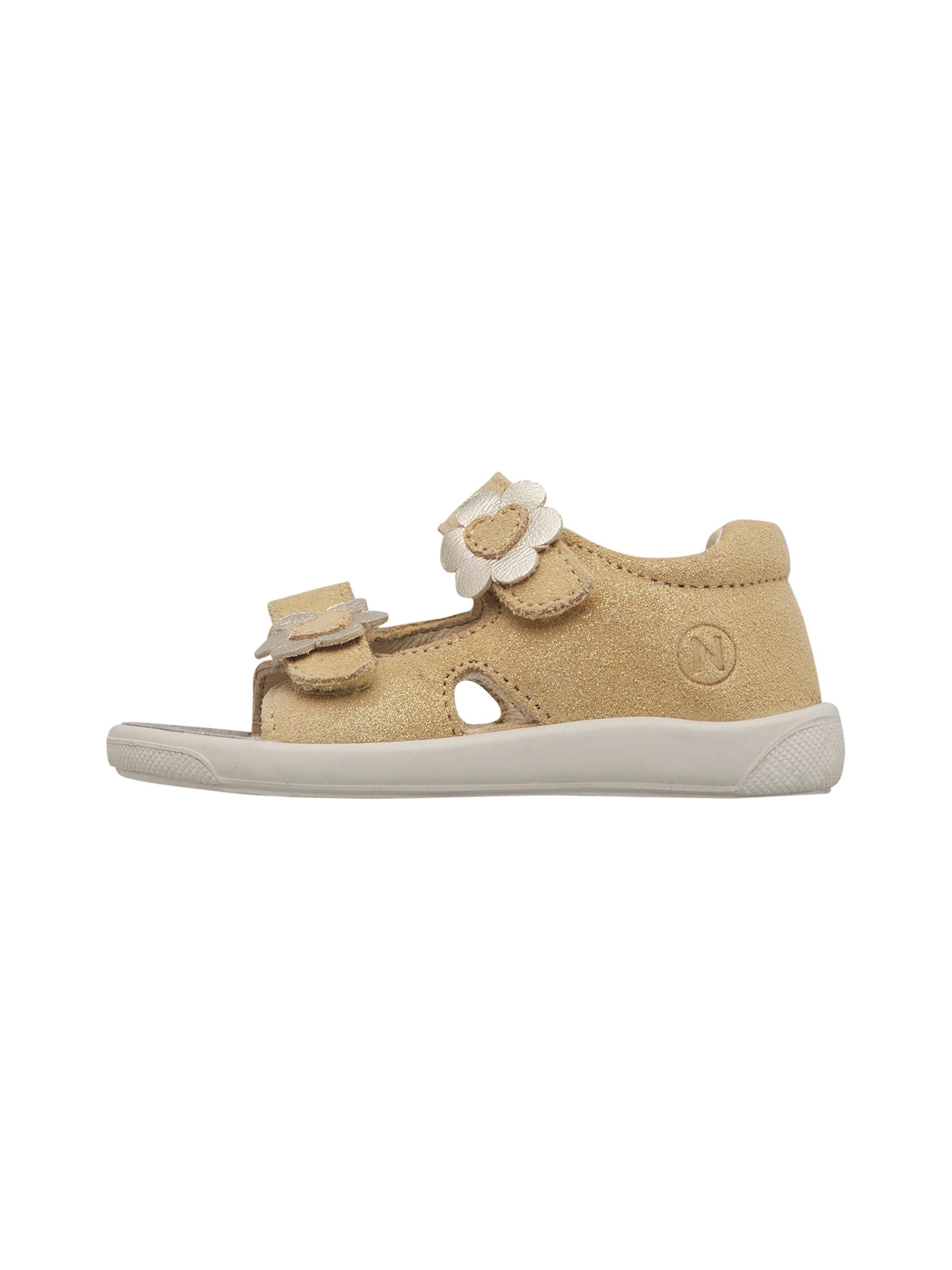NATURINO Sandale 'AUGUST 3'‌‌ in Gold: Vorderseite