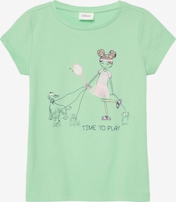 s.Oliver Shirt in Green: front