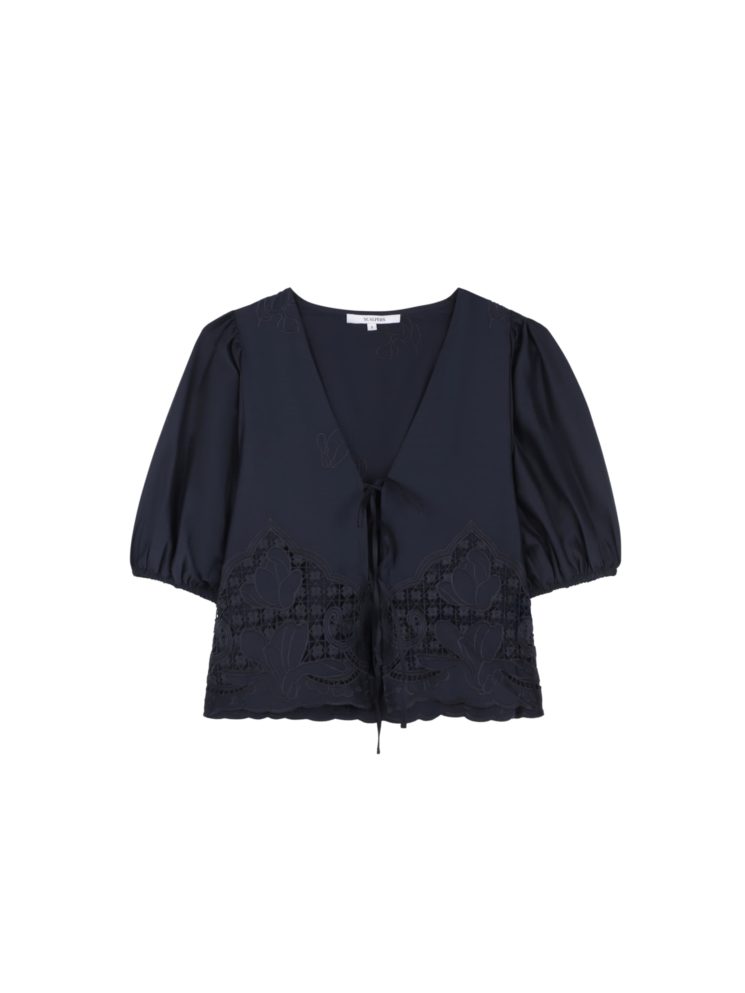 Scalpers Bluse 'Scsatenemb' in Blau: Vorderseite