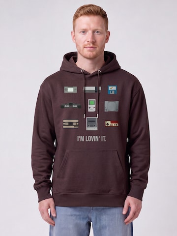 Sweat-shirt 'Videogames' Watapparel en rouge : devant