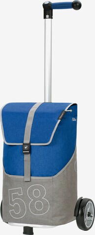 Andersen Shopper Trolley 'Filip' in Blauw: voorkant