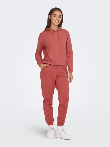 ONLY PLAY Tapered Sportbroek 'ONPLOUNGE' in Rood