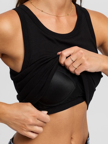 cfab (formerly creamy fabrics) Top 'Tank Bratop'‌‌‌‌‌‌‌‌‌ in Schwarz