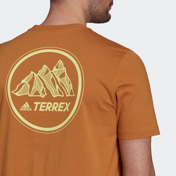 T-Shirt fonctionnel ADIDAS TERREX en marron