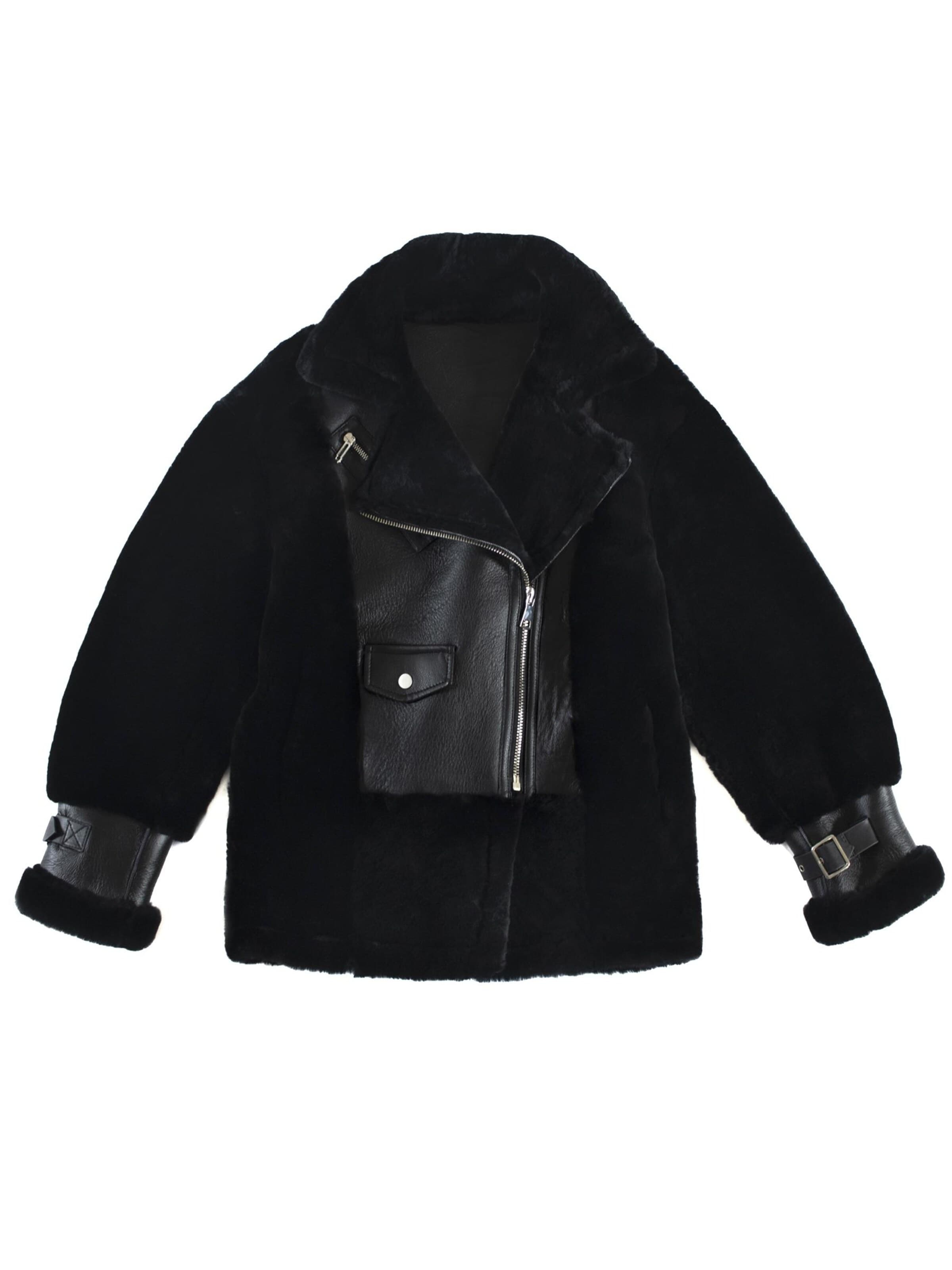Just things we like Winter Jacket 'Kiyo' in Black: front
