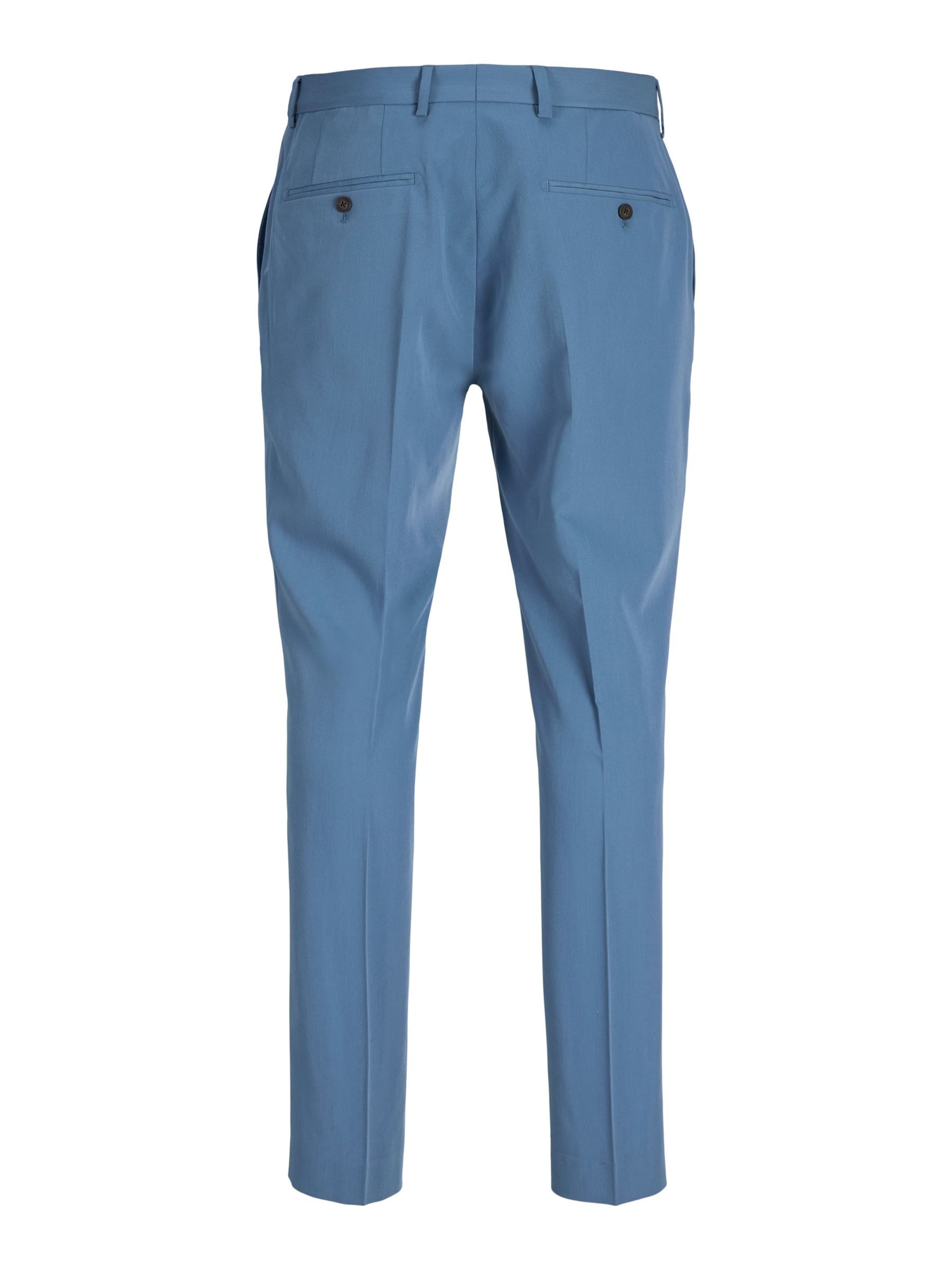 Coupe slim Pantalon à plis 'FRANCO ' JACK & JONES en bleu