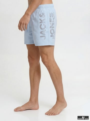 JACK & JONES Swimming shorts 'Jack & Jones Heren Zwemshort JPSTMAUI WAVE Logo Effen' in Blue