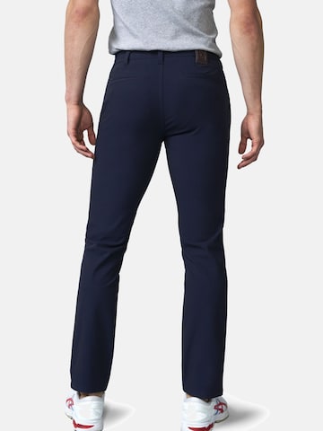 MEYER Slimfit Chinohose 'M5 Move 9-6196' in Blau