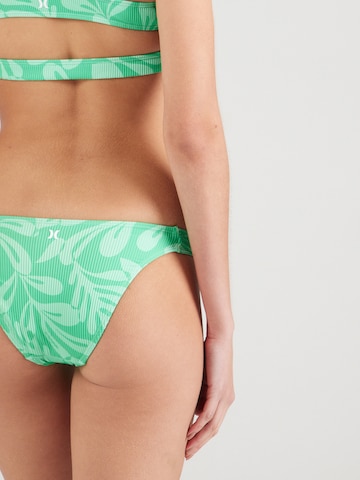 Hurley Športne bikini hlačke | zelena barva
