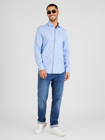 Tommy Hilfiger Tailored Regular fit Overhemd in Blauw