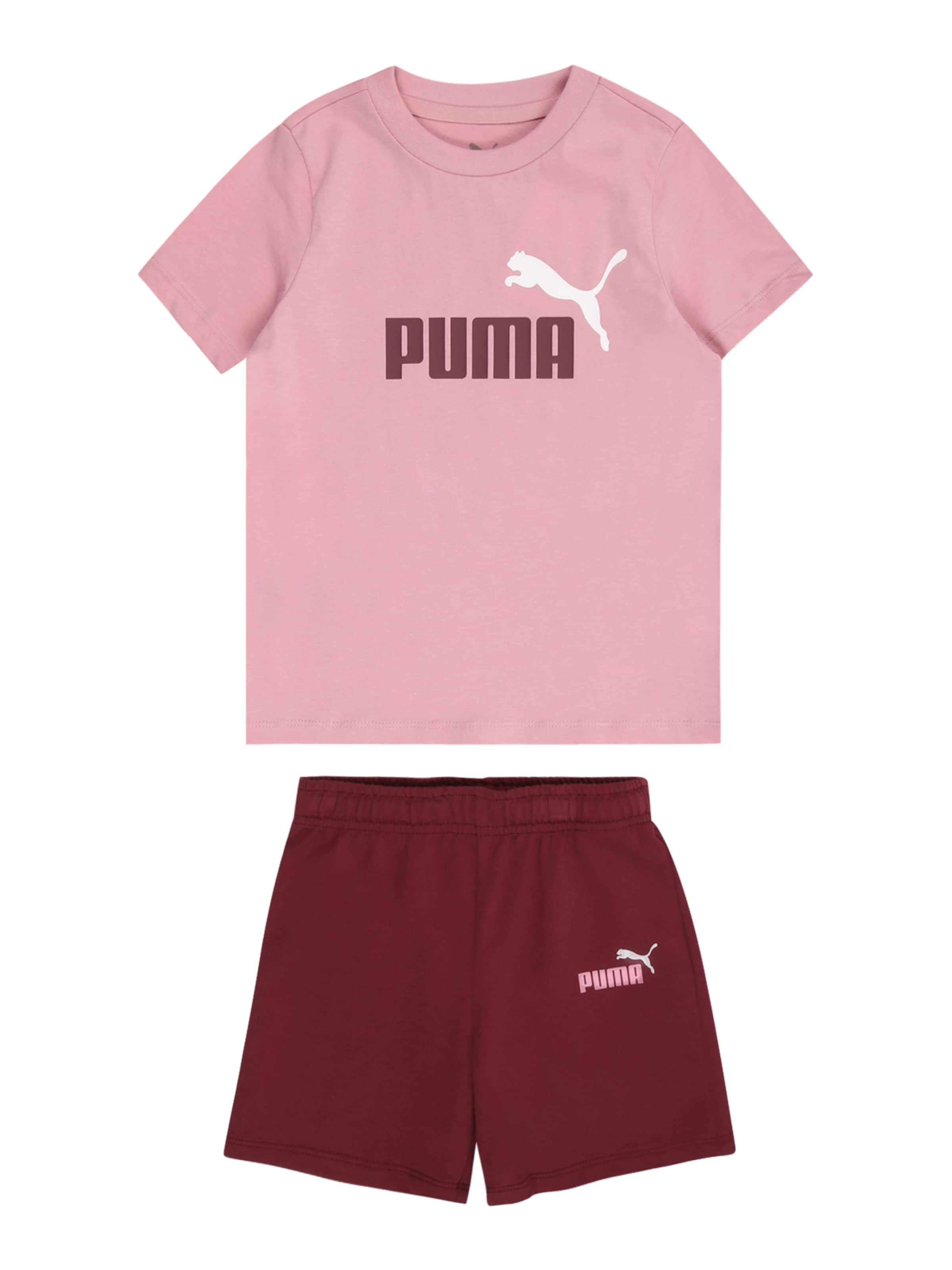PUMA Комплект 'Minicats Essentials' в розово: отпред