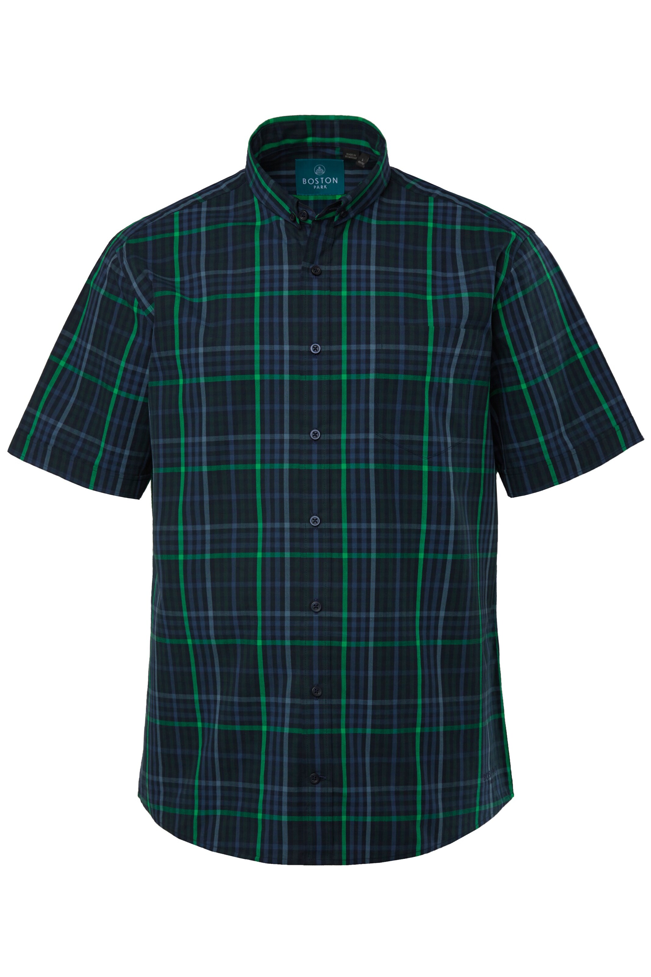 Boston Park Comfort fit Overhemd in Blauw: voorkant