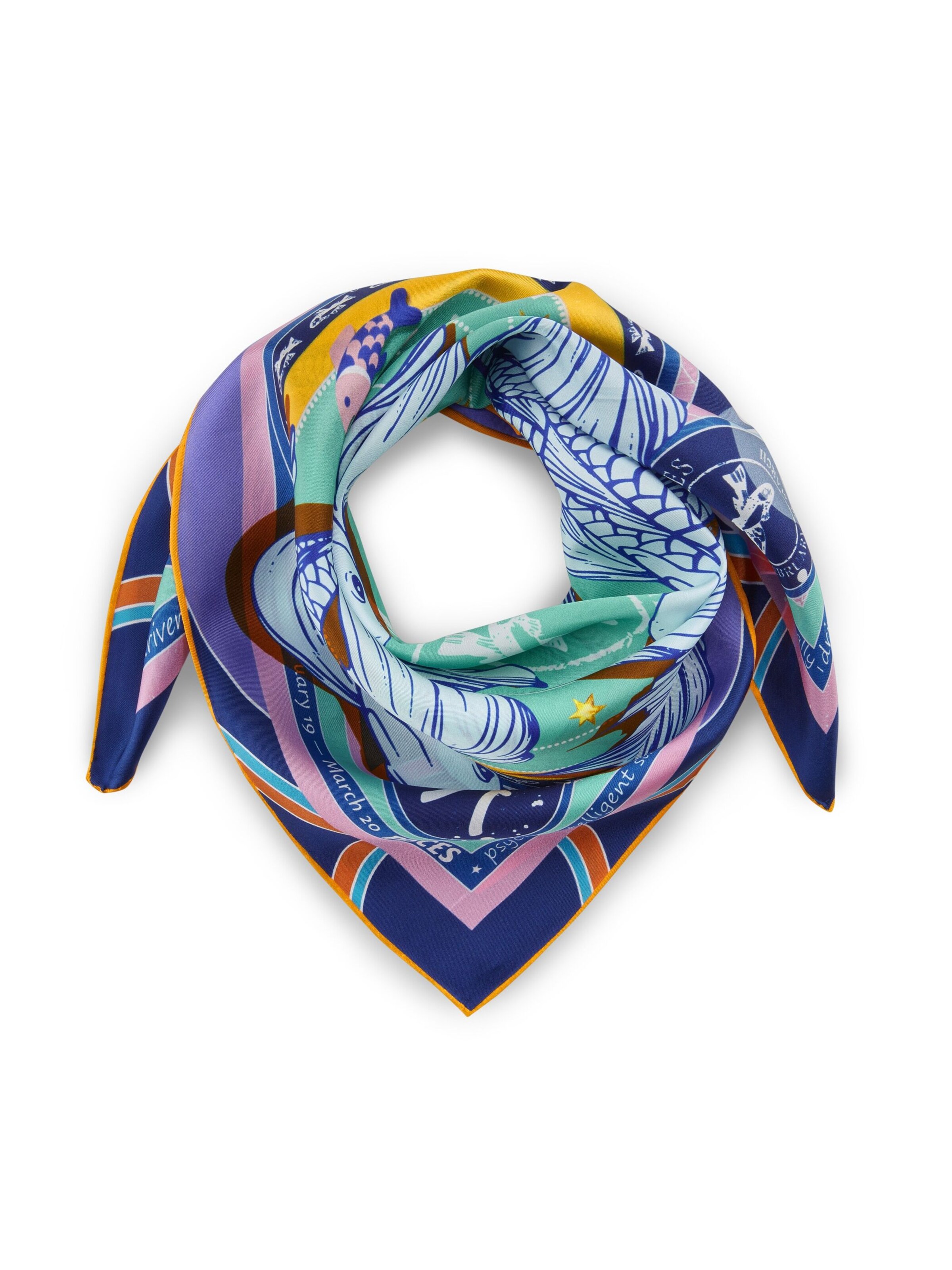 CODELLO Wrap 'Sternzeichen Fische' in Green: front