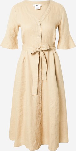 Robe DKNY en beige : devant