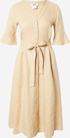 DKNY - Vestido en beige: frente