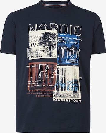 T-Shirt 'Tandrup' Jan Vanderstorm en bleu : devant