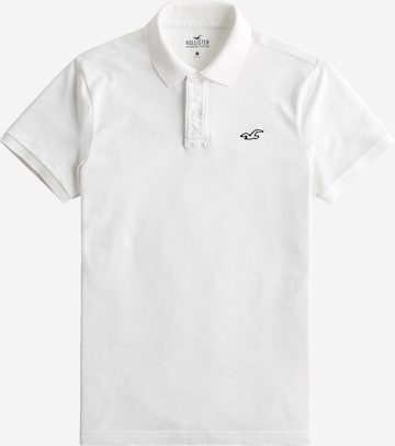 HOLLISTER Тениска в бяло: отпред