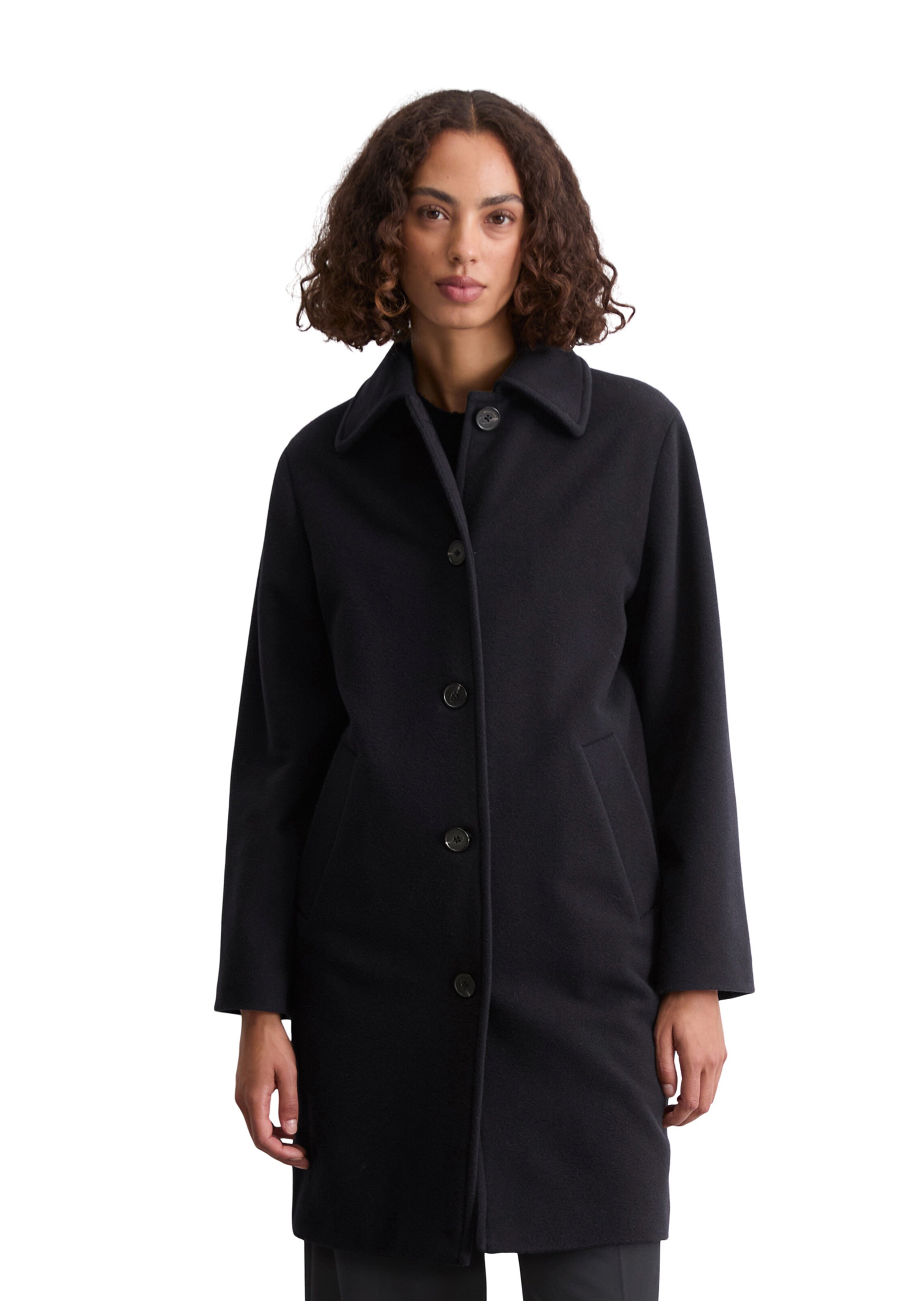 Marc O'Polo Mantel in Schwarz: Vorderseite