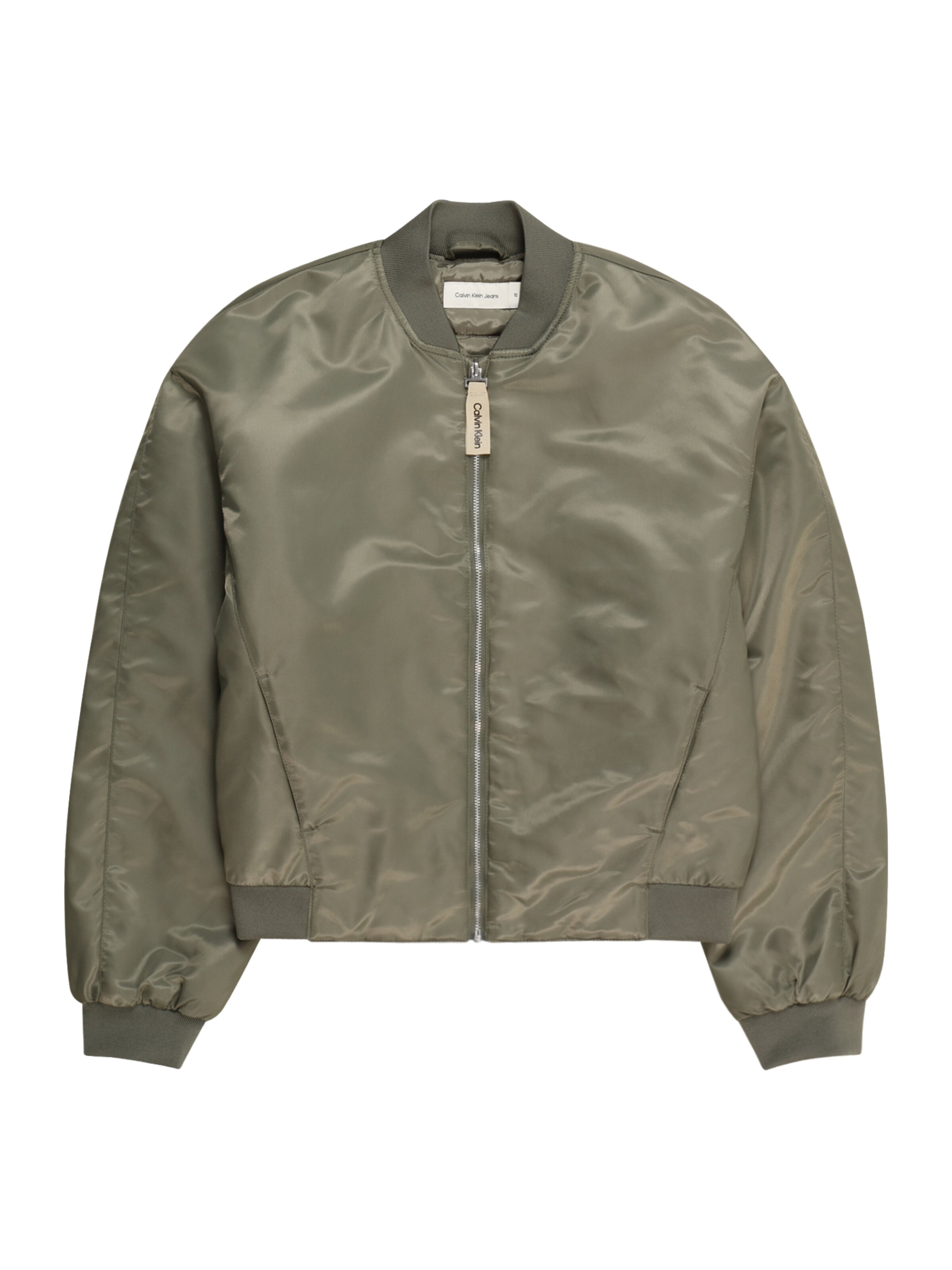 Calvin Klein Jeans Prehodna jakna | zelena barva: sprednja stran