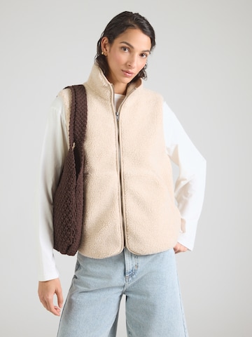 Gilet 'VMJOSEFINE' VERO MODA en beige : devant