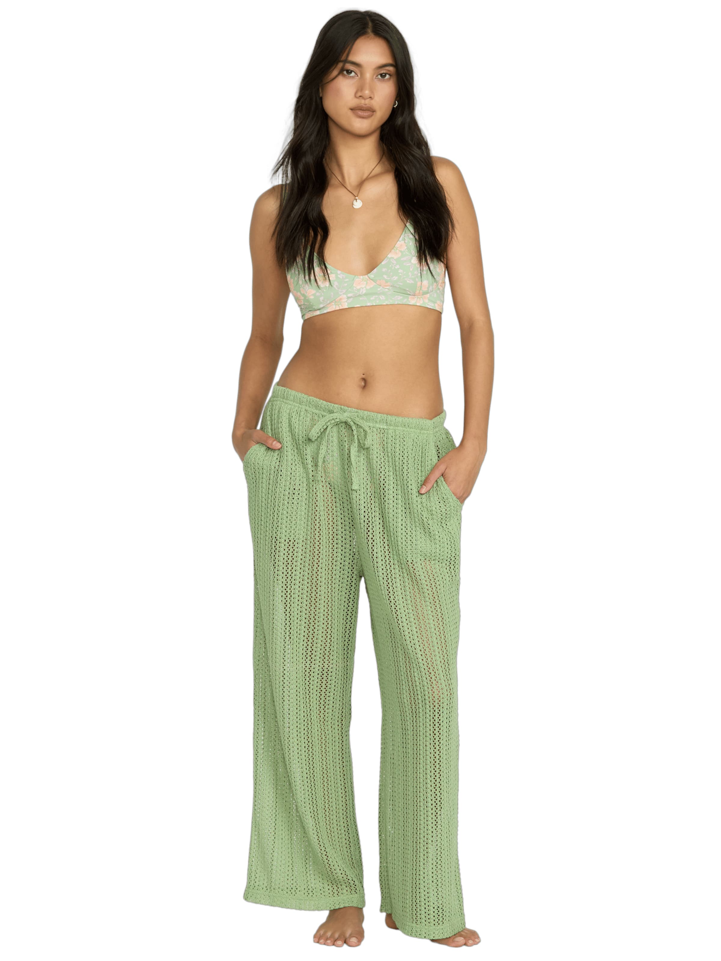 BILLABONG Loose fit Pants 'Tropic Beach' in Green