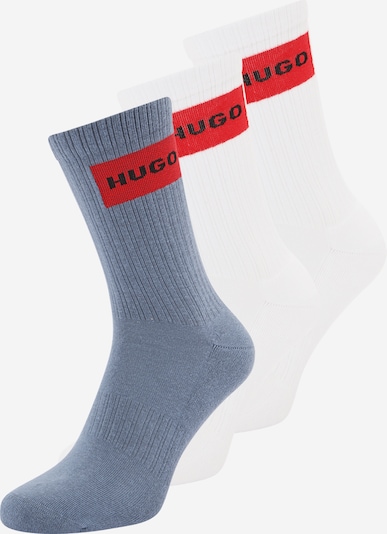 HUGO Čarape veličine 39-42 u plava / crvena / crna / bijela, Pregled proizvoda