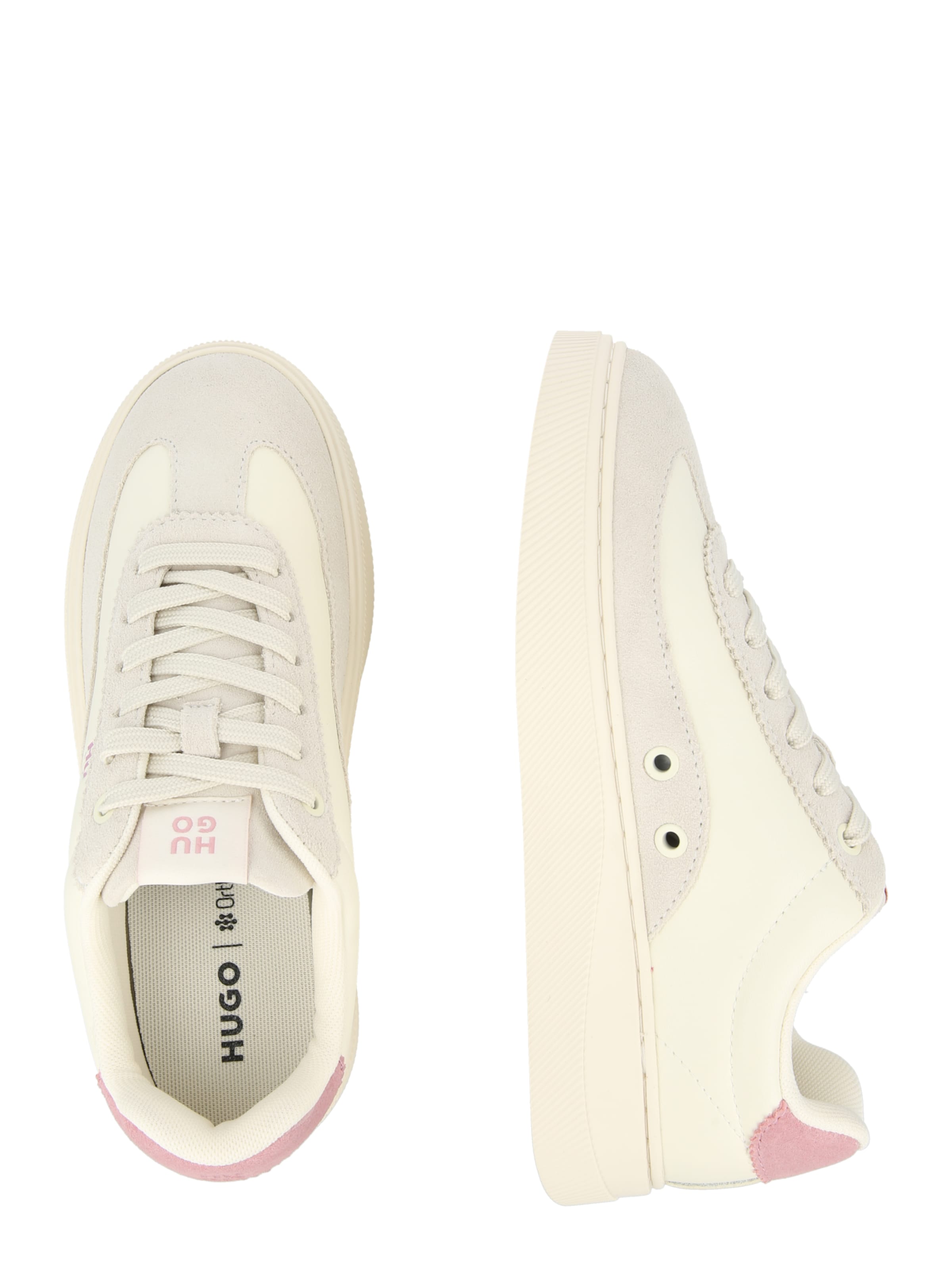 HUGO Σνίκερ χαμηλό 'Lyzz' σε μπεζ