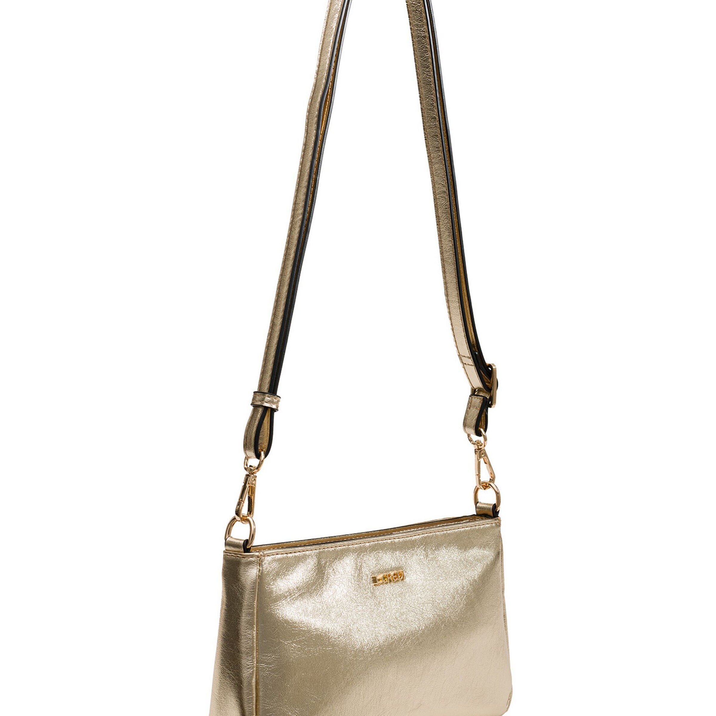 Sac à bandoulière 'Pamela' L.CREDI en or