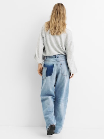 Pull&Bear Baggy Дънки в синьо