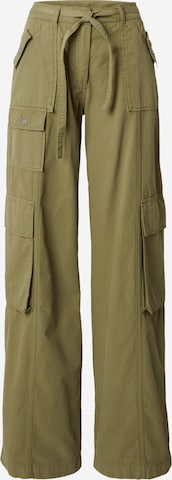 SHYX Wide leg Cargo trousers 'Janay' in Green: front