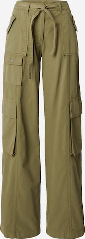 Wide Leg Pantalon cargo 'Janay' SHYX en vert : devant