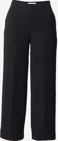 Wide leg Pantaloni di Warehouse in nero: frontale